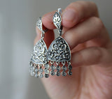 Sterling silver 925 earrings Boho dangle long earrings and adjustable ring