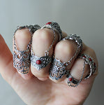 Armor ring Sterling silver CHOOSE Adjustable rings