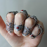 Armor ring Sterling silver CHOOSE Adjustable rings