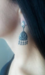 Sterling silver 925 chandelier Boho dangle very long earrings