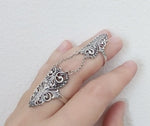 Armor ring Sterling silver rings Double Armenian armored jewelry