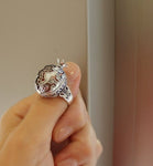 Persephone ring Garnet stones SILVER 925 pomegranate