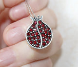 Pomegranate pendant Persephone symbol STERLING SILVER 925