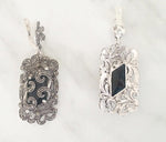Dangle earrings Navy stone drop earring Very long Blue stone jewelry STERLING SILVER 925