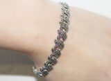 Marcasite bracelet Choose length Silver bracelets women art deco