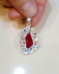 Small Pendant choker marcasite jewelry STERLING SILVER 925