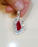 Small Pendant choker marcasite jewelry STERLING SILVER 925