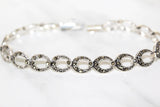 Marcasite bracelet Delicate bracelets narrow STERLING SILVER 925