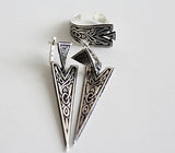 Celtic earrings long  STERLING SILVER 925