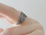 Celtic earrings long  STERLING SILVER 925