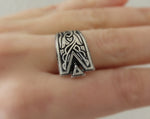 Celtic earrings long  STERLING SILVER 925