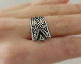 Celtic earrings long  STERLING SILVER 925