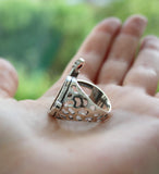 Ring Garnet gem stone SILVER 925 taraz rings STERLING 925