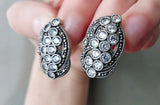 Silver 925 ring earrings SILVER 925 White zircon