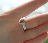 Gothic ring  SILVER 925 Black unusual jewelry goth ring gothic style