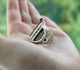 Ring Garnet gem stone SILVER 925 taraz rings STERLING 925