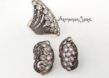 Silver 925 ring earrings SILVER 925 White zircon