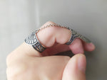 Armored ring sterling silver 925