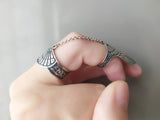 Armored ring sterling silver 925