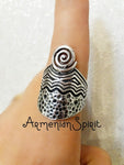 Statement ring traditional SILVER 925 eternity sign Bohemian ring band