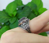 Ring Sterling Silver 925 Gray topaz