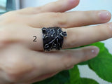 Gothic double rings SILVER 925