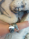 Silver 925 Unusual Long earrings and snake ring