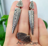 Earrings jewelry silver 925 Bohemian