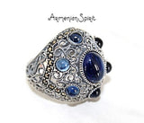 Armenian Jewelry Ring Silver 925 women Multi stone rings