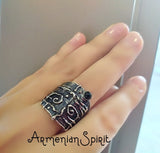 Goth jewelry Black Earrings women Sterling SILVER 925 black