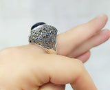 Armenian Jewelry dome Ring SILVER 925 women