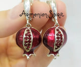 Pomegranate pendant Sterling silver 925