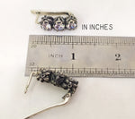 Statement ring Rose Flower jewelry SILVER 925 white zircon stones