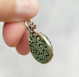 Pomegranate pendant zircon stones SILVER 925