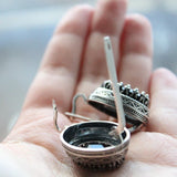 Ring black SILVER 925 Onyx stone Royal jewelry