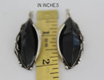 Black onyx ring Silver 925 gemstone Armenian jewelry floral