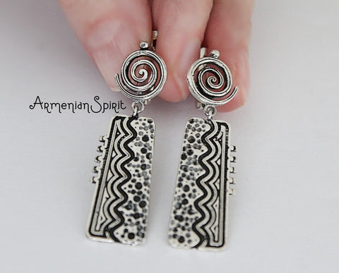 Long earrings SILVER 925 traditional