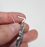 Earrings oval Silver 925 Transparent green Agate One in a kind