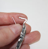 Earrings oval Silver 925 Transparent green Agate One in a kind