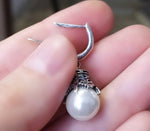 White pearl ring Silver 925