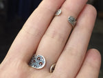 Double ring silver 925 Designer jewels Adjustable ring