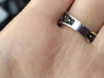 Gothic ring Silver 925 black band rings women men