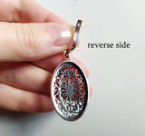 Oval ring jewelry SILVER 925 STERLING floral