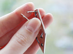 Earrings black Sterling Silver 925