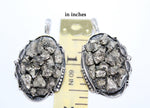 Druse jewelry RING silver 925 Pirit gold colored Natural Gemstones