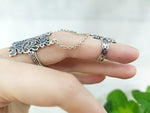 Double ring SILVER 925 Grape rings Adjustable Armenian jewelry
