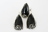 Black onyx Earrings Sterling Silver 925 gemstone