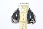 Black onyx Earrings Sterling Silver 925 gemstone