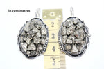 Druse jewelry RING silver 925 Pirit gold colored Natural Gemstones