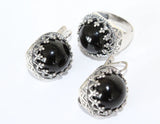 Black onyx jewelry Silver 925 Ring